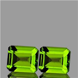 Natural AAA Green Peridot Pair {Flawless-VVS1}