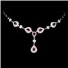 Image 1 : Genuine Stunning Pear Red Ruby 7x5 MM Necklace