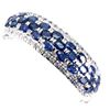 Image 1 : Natural Blue Sapphire 6x4 MM & Tanzanite Bangle