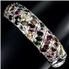 Image 1 : Natural Unheated Multi Color Tourmaline Bangle