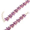 Image 3 : Natural Intense Purple Amethyst Flower 92 Ct Bracelet