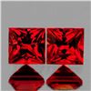 Image 1 : Natural AAA Princess Red Ruby Pair{Flawless-VVS}