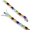 Image 3 : Natural TOPAZ GARNET AMETHYST CITRINE  PERIDOT Bracelet