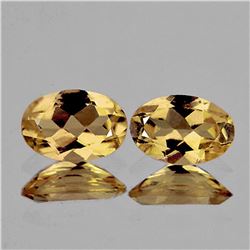 Natural Orangish Yellow Tourmaline Pair [VVS]