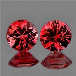 Natural Rhodolite Garnet Pair {Flawless-VVS}