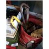 Image 2 : TOOL PAIL WITH PRY BARS, CROW BARS, TOOL BELTS