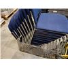 Image 2 : 10 BLUE STACKING CHAIRS