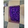 Image 1 : BOX OF 100+ PURPLE BALL ORNAMENTS