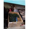 Image 1 : Box of christmas lights with box of christmas decor