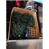 Image 2 : Box of christmas lights with box of christmas decor