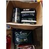 Image 2 : BOX OF SALAD BOWLS WITH LIDS, ADULT DIAPERS XMAS CURTAINS AND RED GLASS SHADE