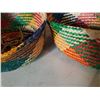 Image 3 : 4 WOVEN HANGING BASKETS