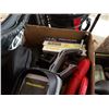 Image 2 : BOX OF SPORTING GOODS, FISHING ROD HOLDER, TENNIS RACKETS, GOGGLES AND MORE