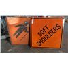 Image 1 : 2 CONSTRUCTION SIGNS