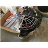 Image 2 : GOALIE MASK AND NEW REPLACEMENT BAUER SKATE BLADES WITH NEW LACES