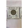 Image 2 : 3 CANADIAN LOW MINTAGE WARTIME 25 CENT 1937-1939  .800 SILVER