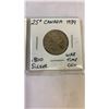 Image 4 : 3 CANADIAN LOW MINTAGE WARTIME 25 CENT 1937-1939  .800 SILVER