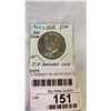 Image 2 : FIRST JF KENNEDY SILVER 50 CENT 1964 DENVER MINT .900 SILVER