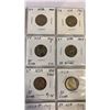 Image 3 : USA 1939-45 COMPLETE WAR TIME 5 CENT COLLECTION 1942 (1942-45 .35 SILVER)