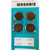 Image 3 : 4 GEORGE V  1 CENT COINS  AND 3 DIFFERENT 5 CENT COINS