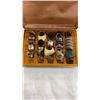 Image 8 : 3 JEWELLERY BOXES W/ RINGS, CHAINS, CUFFLINKS, ETC