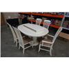 Image 2 : WHITE DINING TABLE WITH 5 CHAIRS