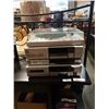 Image 1 : 4 PC AKAI STEREO SET, PS-85 TURNTABLE, HX-2 CASSETTE DECK, AT-53 TUNER, AM-U3 AMPLIFIER