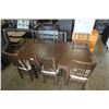 Image 8 : MODERN DRAWLEAF DINING TABLE AND 6 CHAIRS