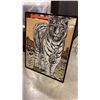Image 8 : MCM BRASS MAGAZINE RACK AND VINTAGE MIRRORED TIGER