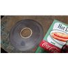Image 2 : COCA COLA METAL HOT DOG CALENDAR AND ROLL OF ADHESIVE MAGNET