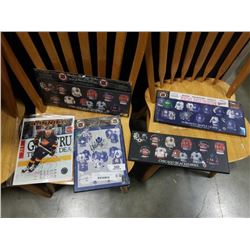 TORONTO MAPLE LEAFS PLAQUE SIGNED BY WENDLE CLARK WITH BLACKHAWKS PLAQUES AND 8X10 SIGNED CLIFF RONN