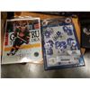 Image 2 : TORONTO MAPLE LEAFS PLAQUE SIGNED BY WENDLE CLARK WITH BLACKHAWKS PLAQUES AND 8X10 SIGNED CLIFF RONN