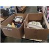 Image 1 : 2 BOXES OF PLATTERS AND KITCHEN ITEMS