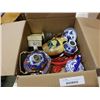 Image 1 : BOX OF PORCELAIN TEAPOTS, CERAMICS AND MORE