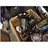 Image 2 : BOX OF DECORATIVE HOUSEWARES, ICE BUCKET, HANGING LIGHT