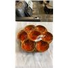 Image 1 : MCM POTTERY DIP SET AND COPPER BOAT FIGURE