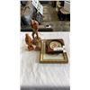 Image 1 : VINTAGE NEEDLEPOINTS AND WOOD FIGURES