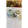 Image 2 : 2 VINTAGE DELFT LIDDED GINGER JARS
