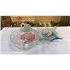 Image 1 : LOT OF ABSTRACT ART GLASS AND CRYSTAL BOWL
