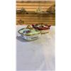 Image 1 : 2 SIGNED PORCELAIN BOWLS WITH LIDS