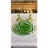 Image 1 : LOT OF MINT AND GREEN GLASS