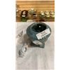 Image 2 : CERAMIC LAMP WITH SWIRL GLASS OIL LAMP AND OIL