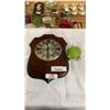 Image 2 : BULOVA CLOCK AND ART GLASS TURTLE