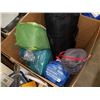 Image 3 : BOX OF 3 TENTS, SLEEPING BAG, AIR MATTRESS, ETC
