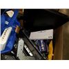 Image 3 : BOX OF MISC ELECTRONICS, MONITORS, HDMI KARAOKE MIXER, ETC
