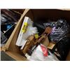 Image 2 : BOX OF MISC HOUSEHOLD ITEMS, STATUE, ETC