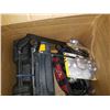Image 2 : BOX W/ 2 PARTIAL SOCKET SETS, BAG OF TOOLS, ETC