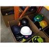 Image 1 : 2 BOXES OF ASSORTED HELMETS AND HARDHATS