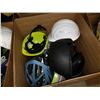 Image 2 : 2 BOXES OF ASSORTED HELMETS AND HARDHATS
