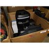 Image 1 : BOX OF ELECTRONICS, POLK AUDIO SUB, ETC